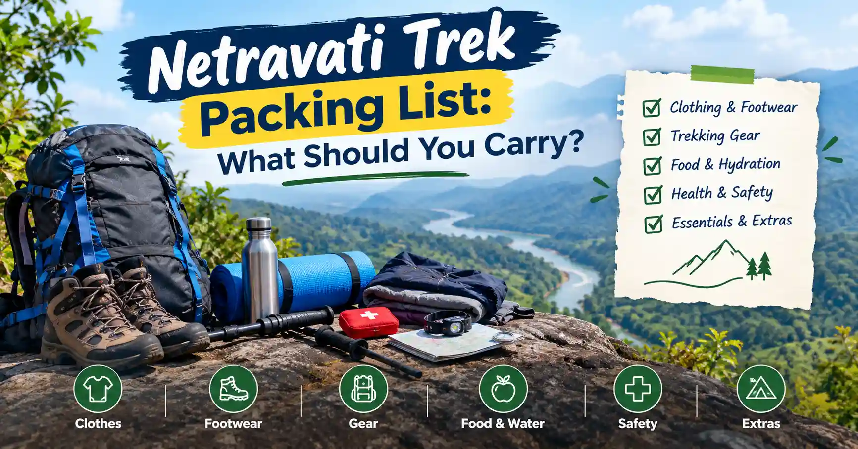 Netravati trek packing list